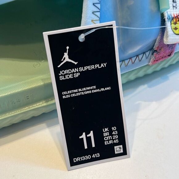 Jordan x J Balvin Super Play Slides DR1330-413 Size 11 NEW  FREE SHIPPING main image 4